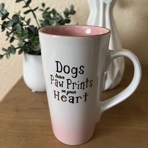 Tall dog mug